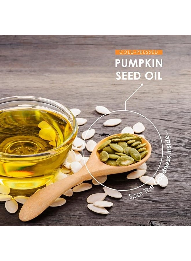 ALPHA01 Pumpkin Seed Oil 3000 mg – 50% Linoleic Acid – 180 Softgels – Made in UK – Supports Prostate & Hormone Health - Image 4